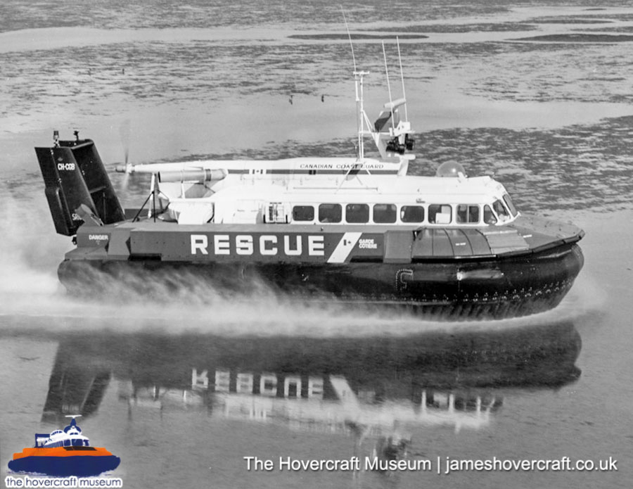 SRN6 with the Canadian Coastguard -  (credit: The <a href='http://www.hovercraft-museum.org/' target='_blank'>Hovercraft Museum Trust</a>).